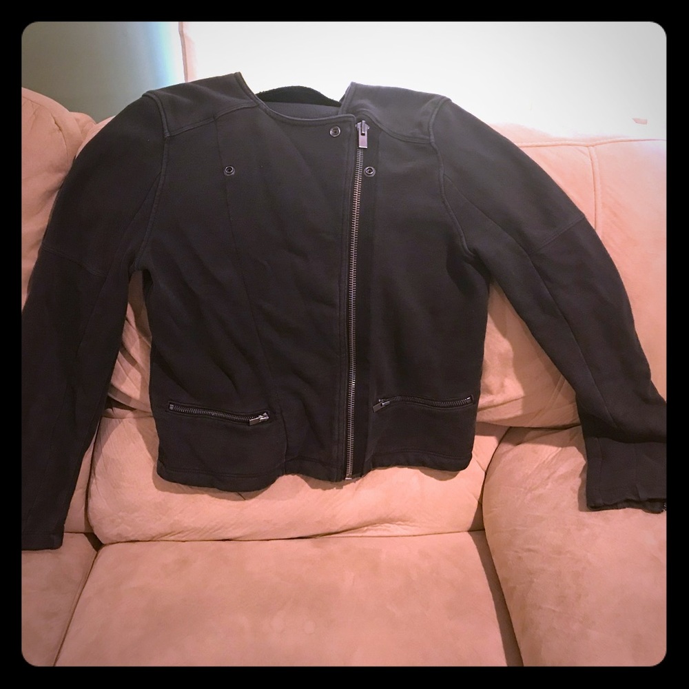 Gap Moto style sweatshirt jacket